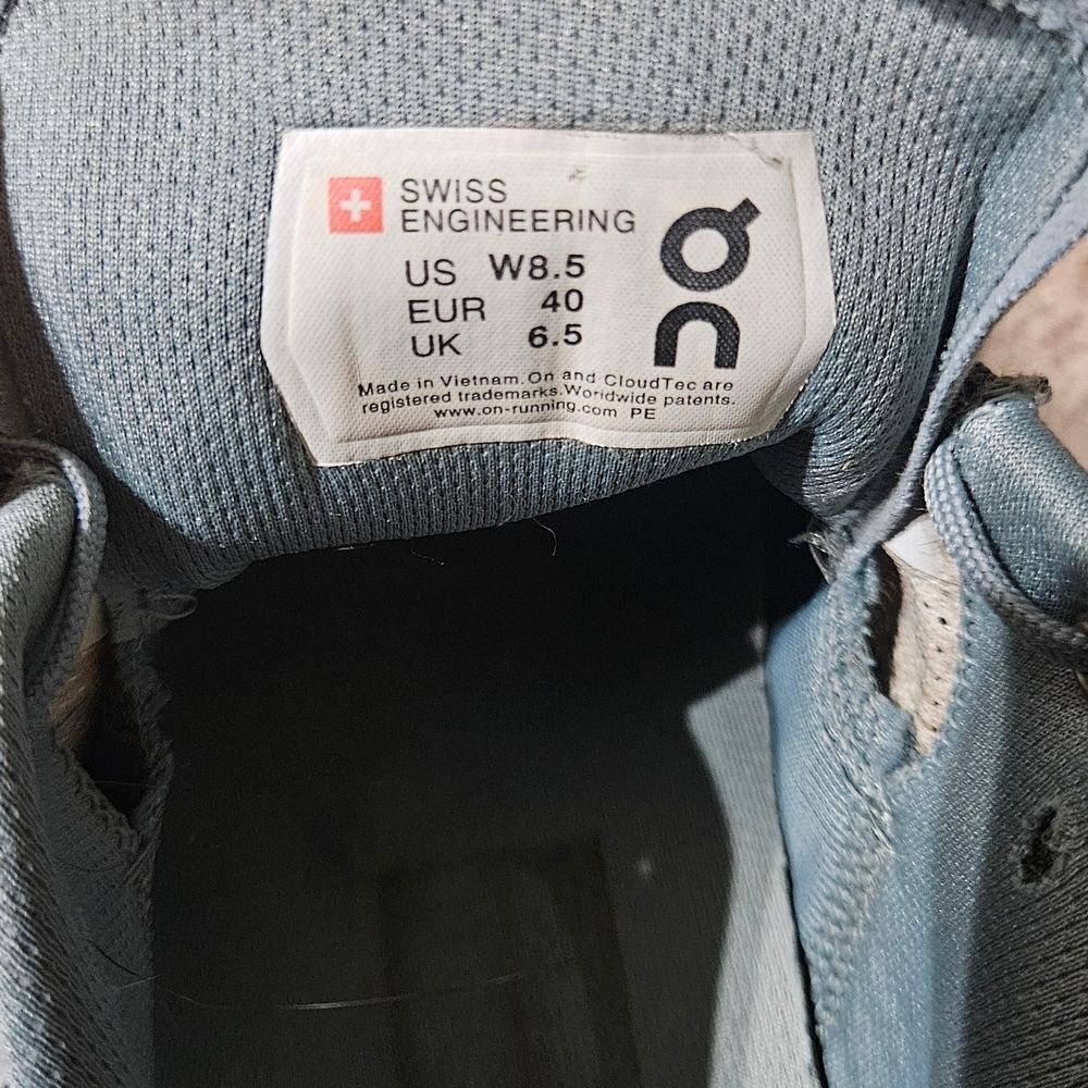 On Running Women’s Sneakers in Light Gray and White - Picture 5 of 10